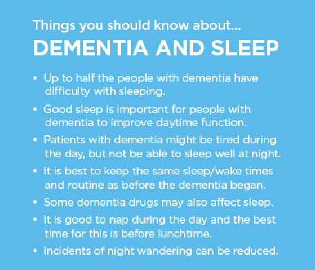 Dementia and sleep